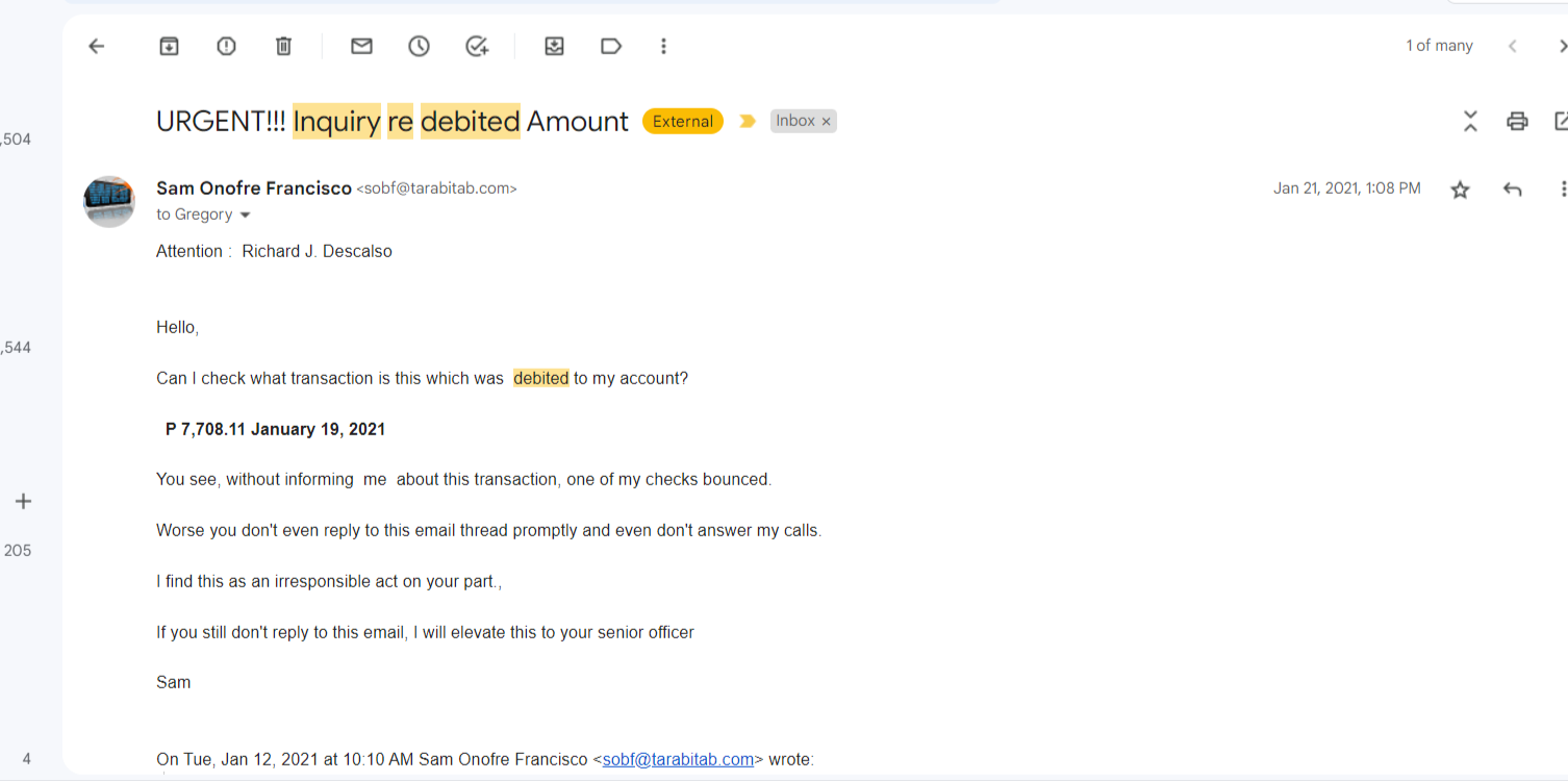 URGENT-Inquiry-re-debited-Amount-sobf-tarabitab-com-Tarabitab-com-Mail